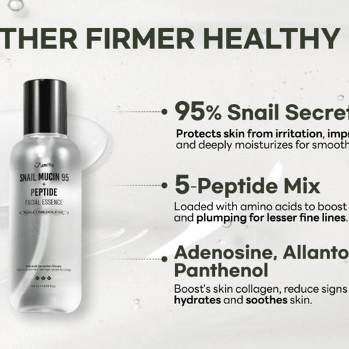 Mini Snail Mucin 95 + Peptide Facial Essence 50 ml - WowSkin Romania